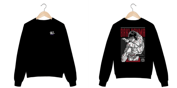 Moletom Gola Careca Baki Hanma