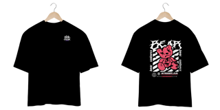 Camisa Oversized Streetwear - Bear Sadness