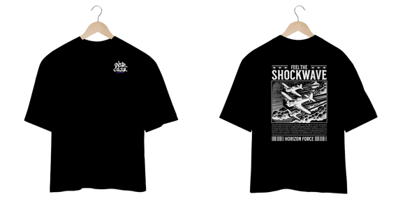 Camisa Oversized Streetwear -  Feel the Shockwave