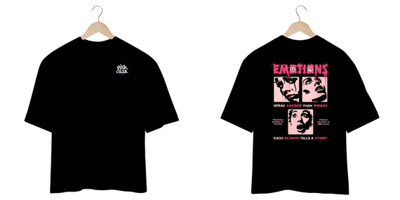 Camisa Oversized Streetwear - Emotions