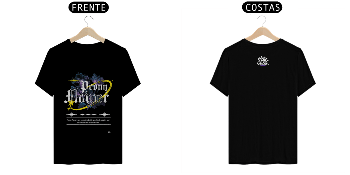 Nome do produto: T-Shit Prime - Peony Flower