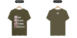 Nome do produtoT-Shit Prime Eat, Sleep, Anime, Repeat.
