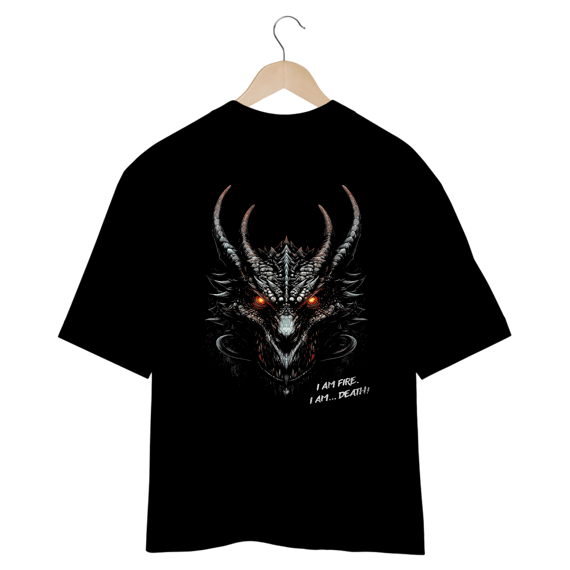 CAMISETA SMAUG | EU SOU FOGO... EU SOU MORTE!