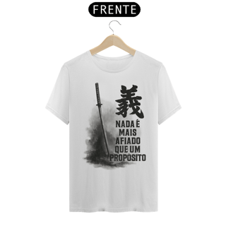 Nome do produto Camiseta Samurai Zen – Nada é mais afiado que um propósito
