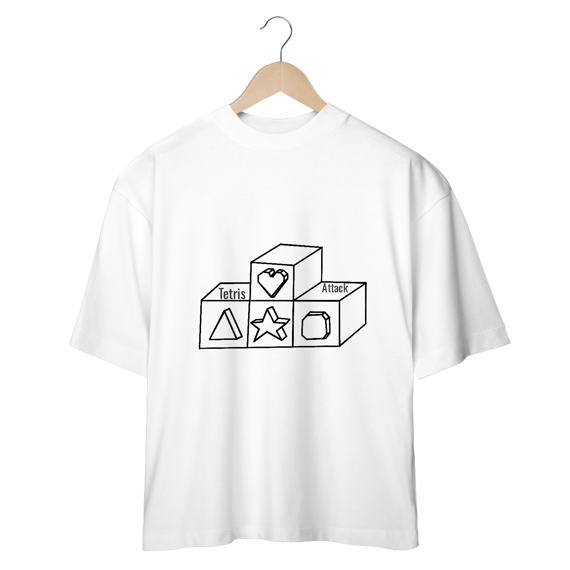 Oversized - Tetris attack - Line art