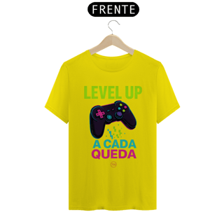 Nome do produto Camiseta TSG - Level up a cada queda (T-Shirt Quality)