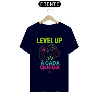 Nome do produto Camiseta TSG - Level up a cada queda (T-Shirt Quality)