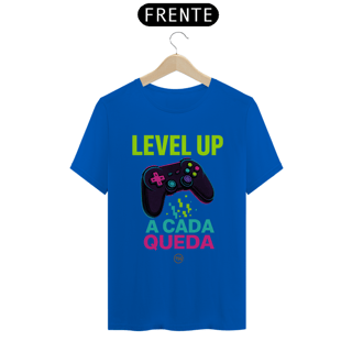 Nome do produto Camiseta TSG - Level up a cada queda (T-Shirt Quality)