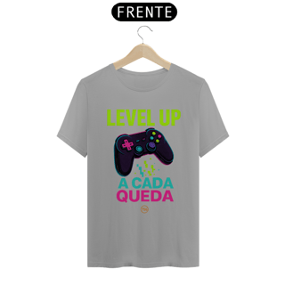 Nome do produto Camiseta TSG - Level up a cada queda (T-Shirt Quality)