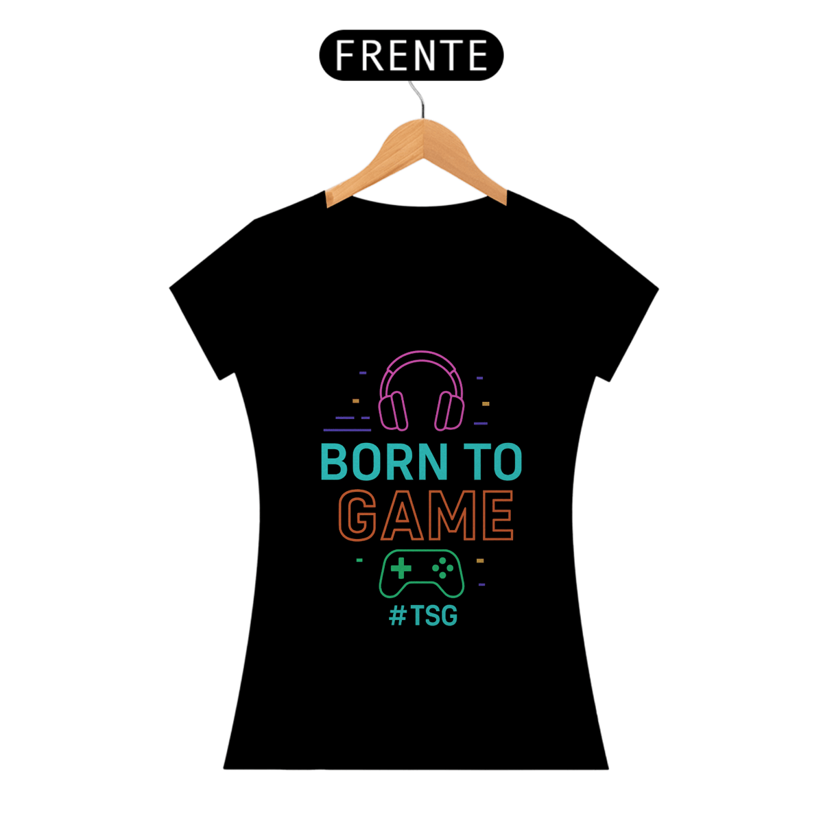 Nome do produto: Camiseta TSG -Born to game - (Baby Long Quality)