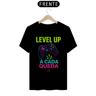 Nome do produto Camiseta TSG - Level up a cada queda (T-Shirt Quality)