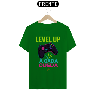 Nome do produto Camiseta TSG - Level up a cada queda (T-Shirt Quality)