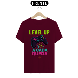 Nome do produto Camiseta TSG - Level up a cada queda (T-Shirt Quality)