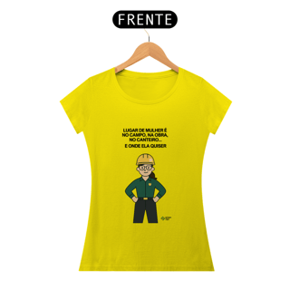 Nome do produto CAMISA FEMININA TST - LUGAR DE MULHER