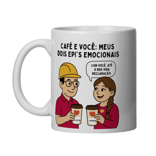 CANECA DIA DOS NAMORADOS - ROUPA VERMELHA