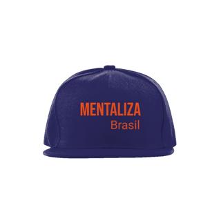 Nome do produto Boné aba reta - Mentaliza laranja
