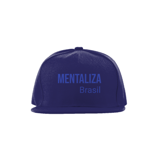 Nome do produto Boné aba reta - Mentaliza azul marinho