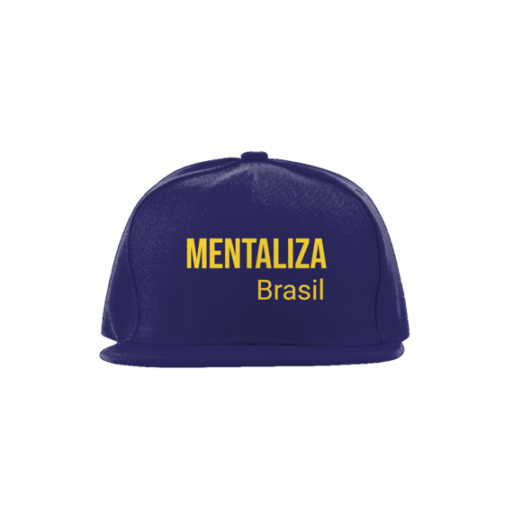 Boné aba reta - Mentaliza amarelo