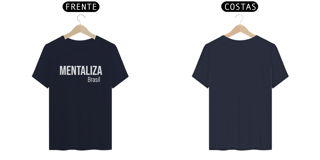 Nome do produto Camiseta clássica - Mentaliza branco