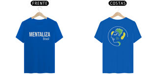 Nome do produto Camiseta clássica com logo - Mentaliza branco