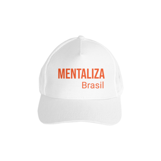 Nome do produto Boné com tela - Mentaliza laranja