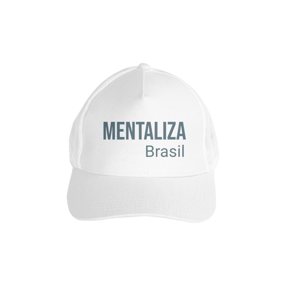 Boné com tela - Mentaliza grafite