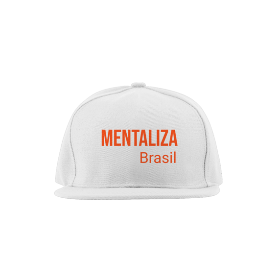 Boné aba reta - Mentaliza laranja