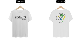 Nome do produto Camiseta clássica com logo - Mentaliza preto