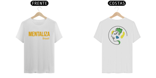 Nome do produto Camiseta clássica com logo - Mentaliza amarelo