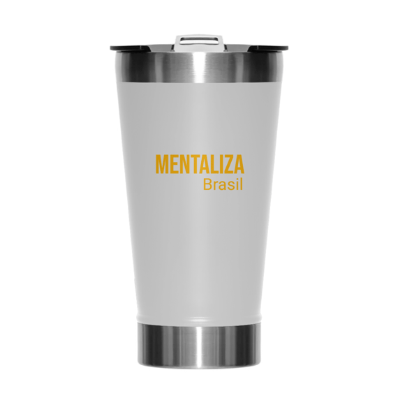 Copo Térmico clássico - Mentaliza amarelo