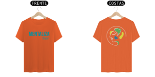 Nome do produto Camiseta clássica com logo - Mentaliza azul piscina