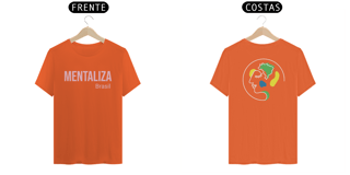 Nome do produto Camiseta clássica com logo - Mentaliza rosa bebê