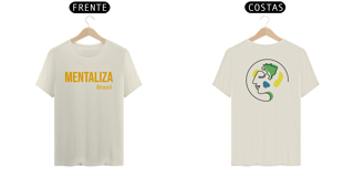 Nome do produto Camiseta clássica com logo - Mentaliza amarelo