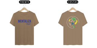 Nome do produto Camiseta clássica com logo - Mentaliza azul marinho