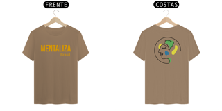 Nome do produto Camiseta clássica com logo - Mentaliza amarelo