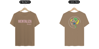 Nome do produto Camiseta clássica com logo - Mentaliza rosa bebê