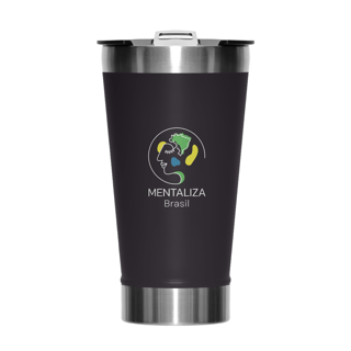 Copo térmico clássico - logo branca