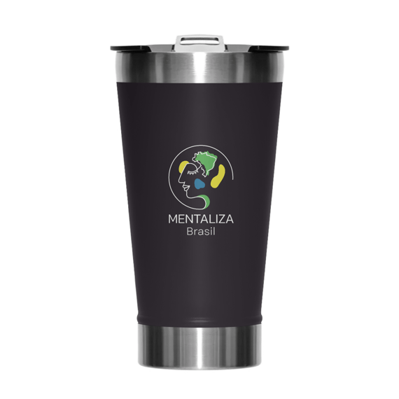 Copo térmico clássico - logo branca