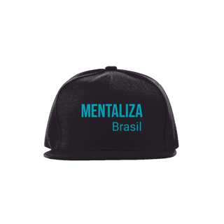 Nome do produto Boné aba reta - Mentaliza azul claro