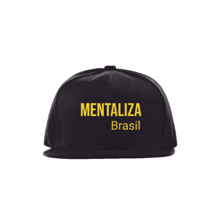 Nome do produto Boné aba reta - Mentaliza amarelo