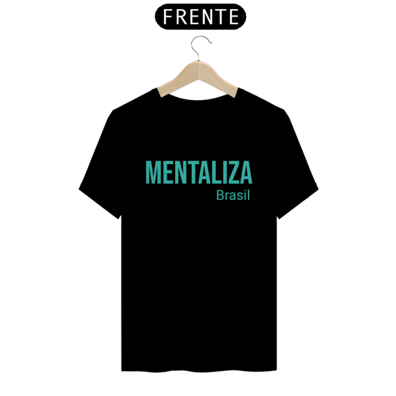 Camiseta clássica - Mentaliza azul piscina