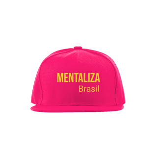 Nome do produto Boné aba reta - Mentaliza amarelo