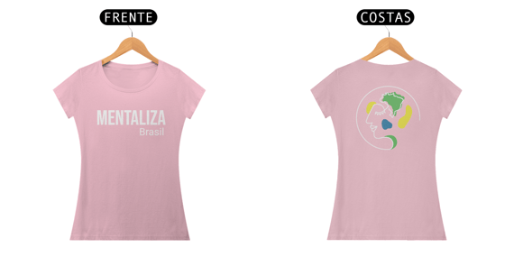 Baby look clássica com logo - Mentaliza branco
