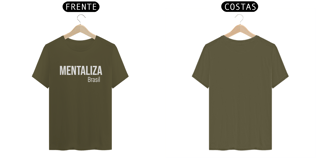 Nome do produto Camiseta clássica - Mentaliza branco