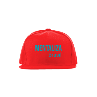 Nome do produto Boné aba reta - Mentaliza azul claro