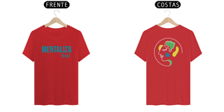 Nome do produto Camiseta clássica com logo - Mentaliza azul piscina