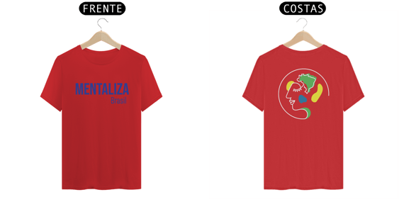 Camiseta clássica com logo - Mentaliza azul marinho
