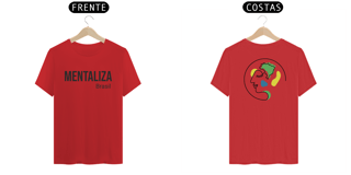Nome do produto Camiseta clássica com logo - Mentaliza preto