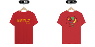 Nome do produto Camiseta clássica com logo - Mentaliza amarelo