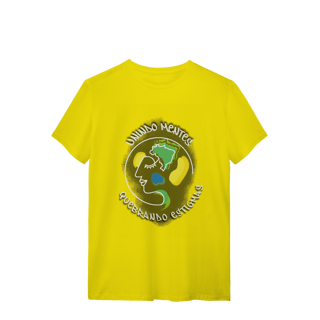 Nome do produto Camiseta com logo e slogan em grafite - branco